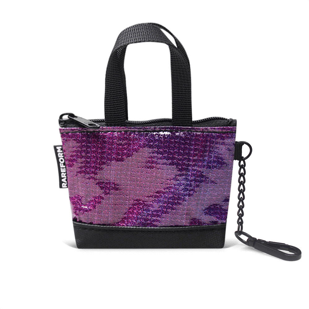 Purple Transparent Sequin Tote