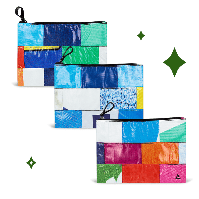 Patchwork Charlie Pouch 3 Pack